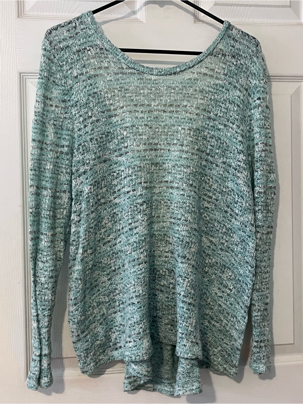 entro Light Aqua Marled Crewneck Sweater